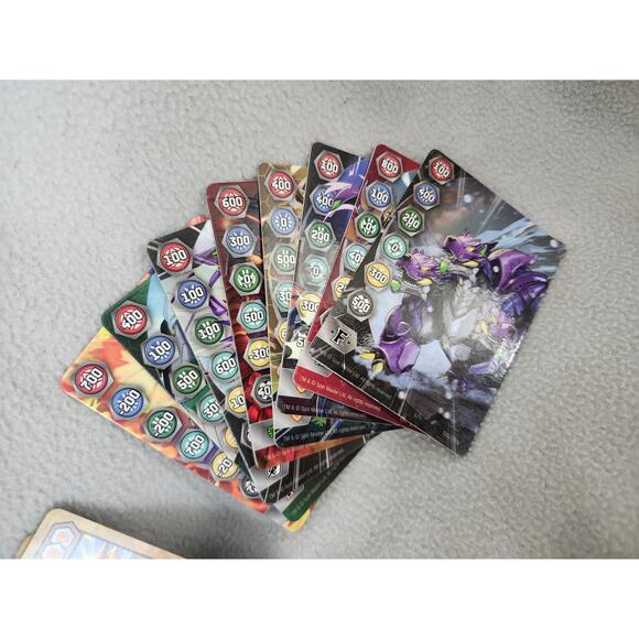 Lot 6 Bakugan Battle Brawlers Cards Metal Coins Dragon - Picture 5 of 6
